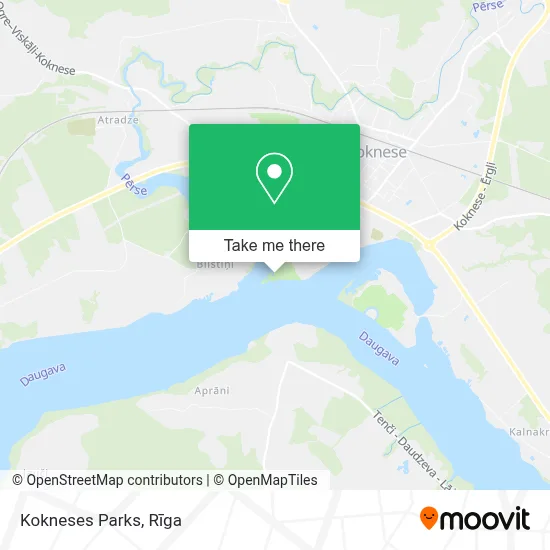 Kokneses Parks map