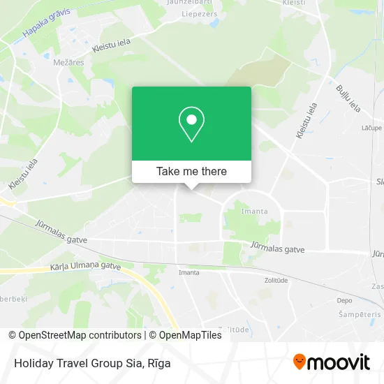 Holiday Travel Group Sia map