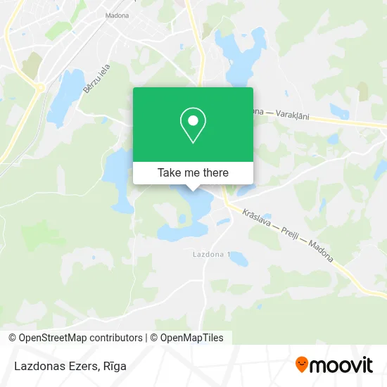 Lazdonas Ezers map