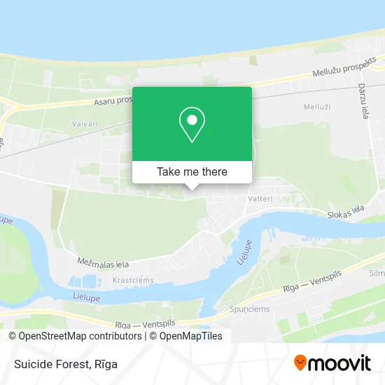 Suicide Forest map