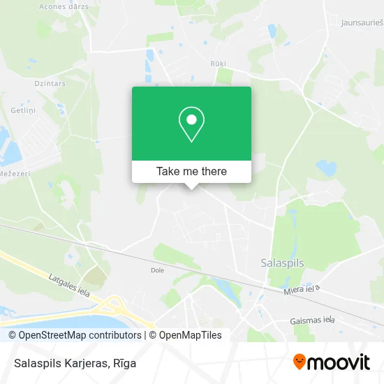 Salaspils Karjeras map