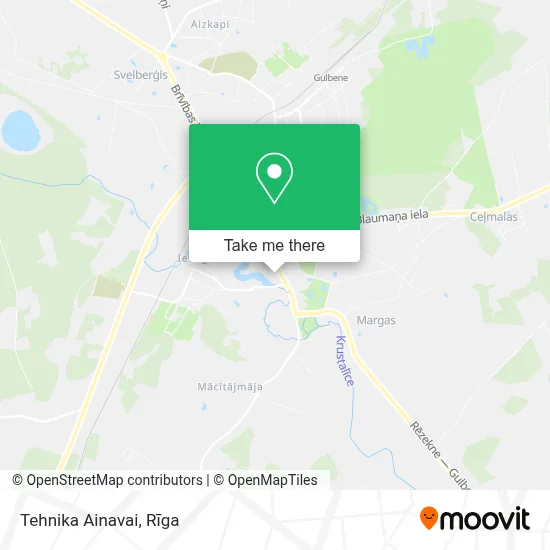 Tehnika Ainavai map