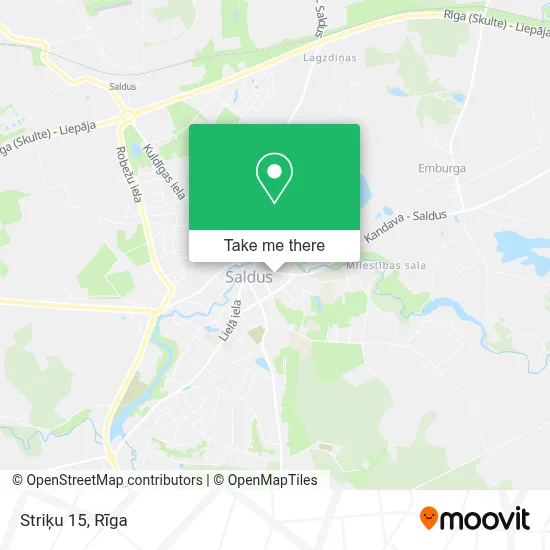 Striķu 15 map