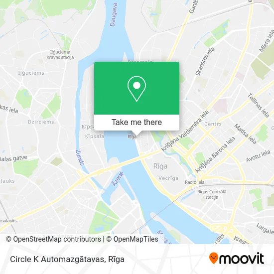 Circle K Automazgātavas map