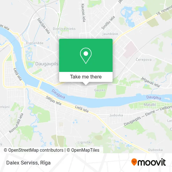 Dalex Serviss map