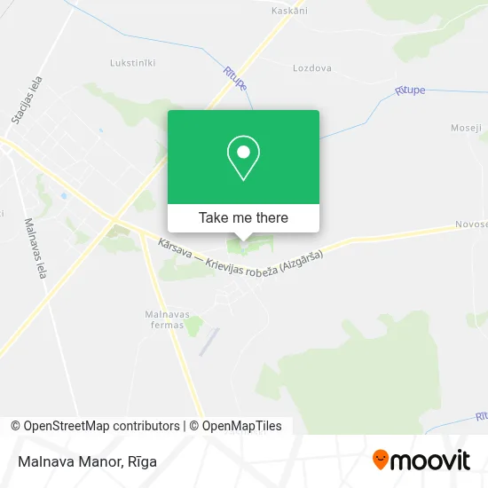 Malnava Manor map
