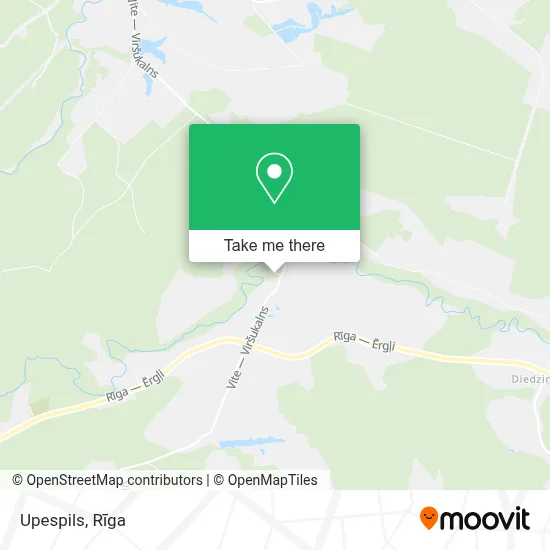 Upespils map