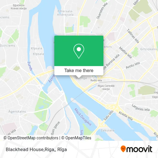 Blackhead House,Riga, map