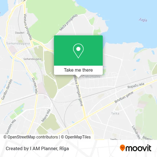 Created by I AM Planner map