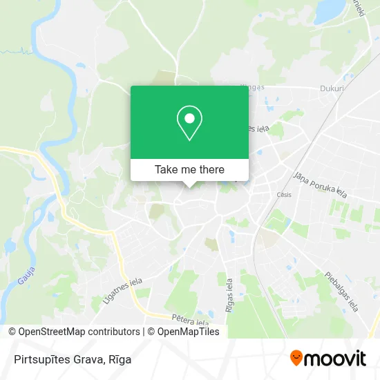 Pirtsupītes Grava map
