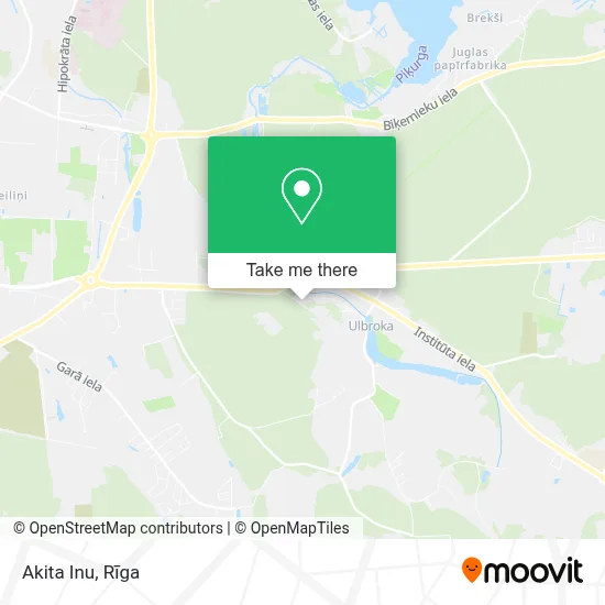 Akita Inu map