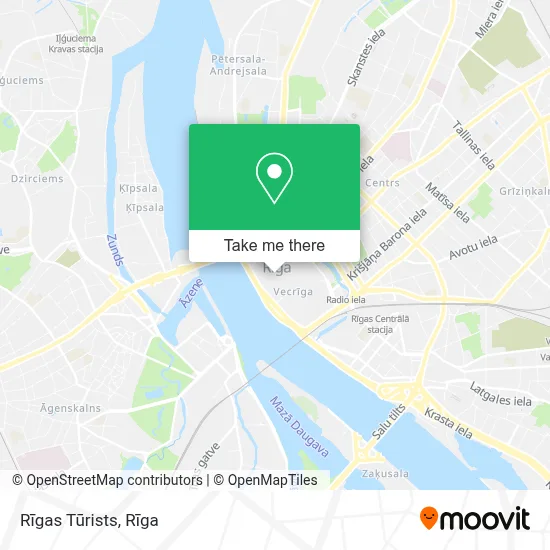 Rīgas Tūrists map