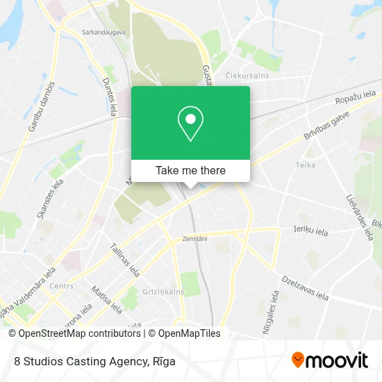 8 Studios Casting Agency map