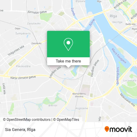 Sia Genera map