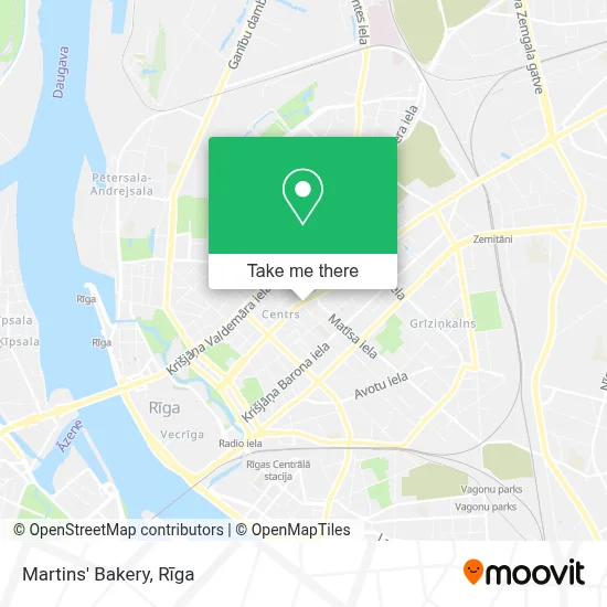 Martins' Bakery map