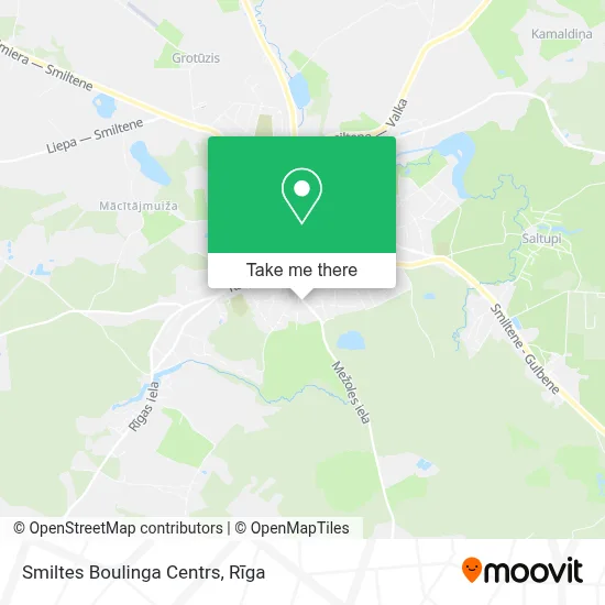 Smiltes Boulinga Centrs map