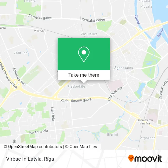Virbac In Latvia map