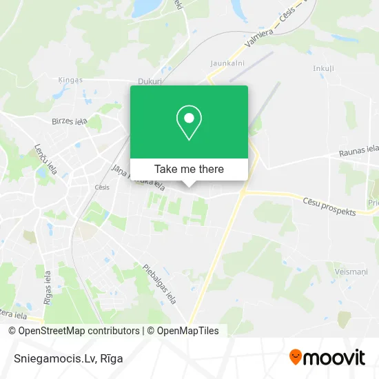 Sniegamocis.Lv map