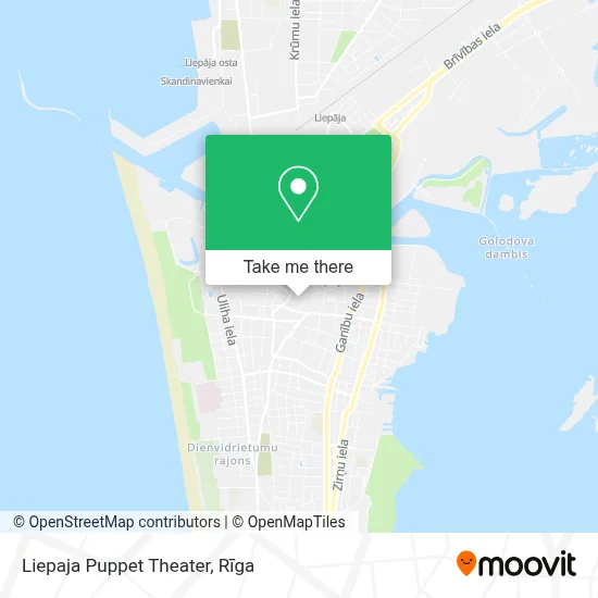 Liepaja Puppet Theater map