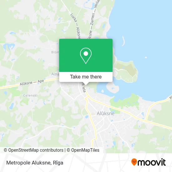 Metropole Aluksne map
