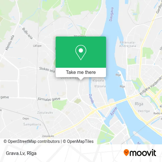 Grava.Lv map