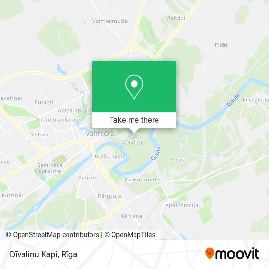 Dīvaliņu Kapi map