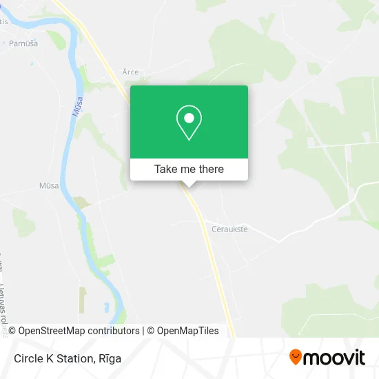 Circle K Station map