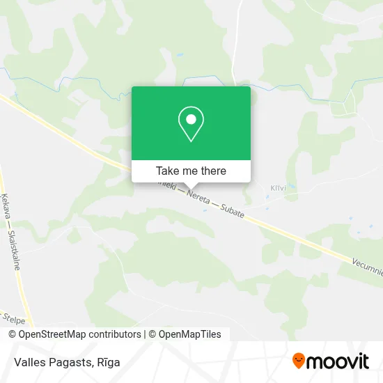 Valles Pagasts map