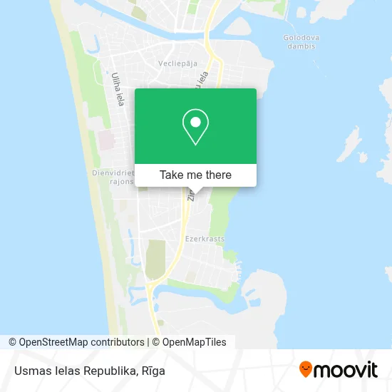 Usmas Ielas Republika map