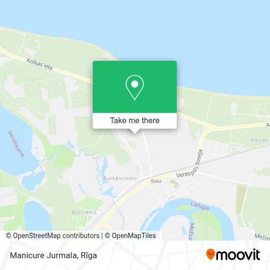 Manicure Jurmala map