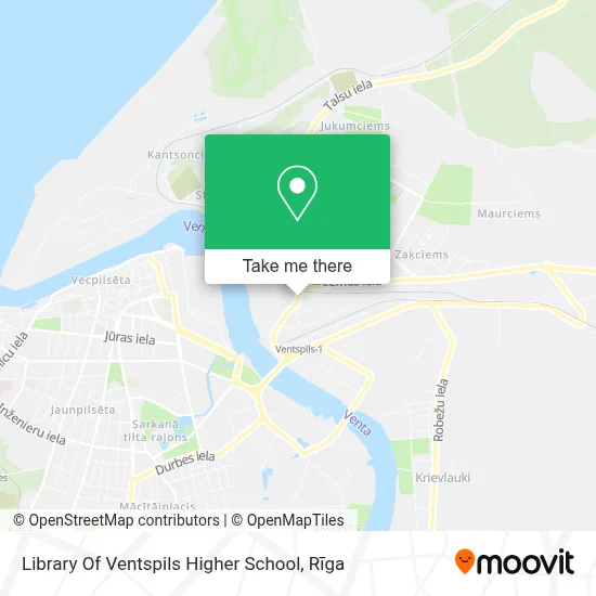 Library Of Ventspils Higher School map