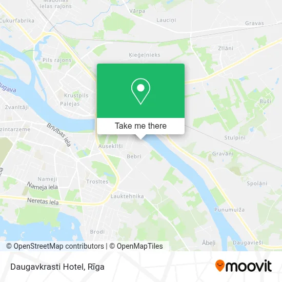 Daugavkrasti Hotel map