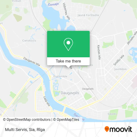 Multi Servis, Sia map