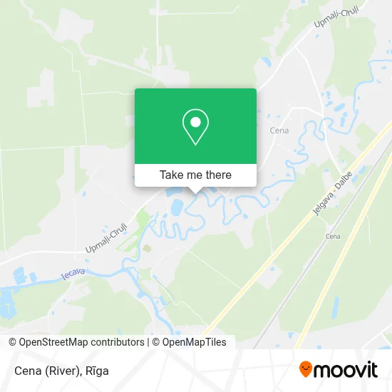 Cena (River) map