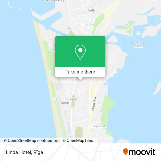 Hotel Linda map
