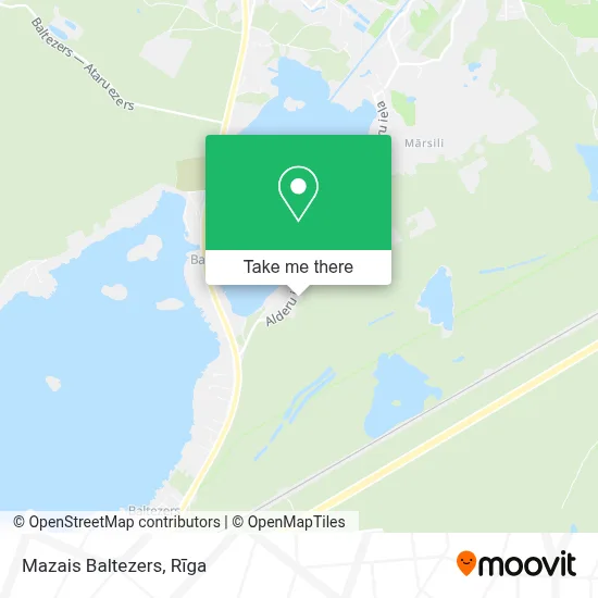 Mazais Baltezers map