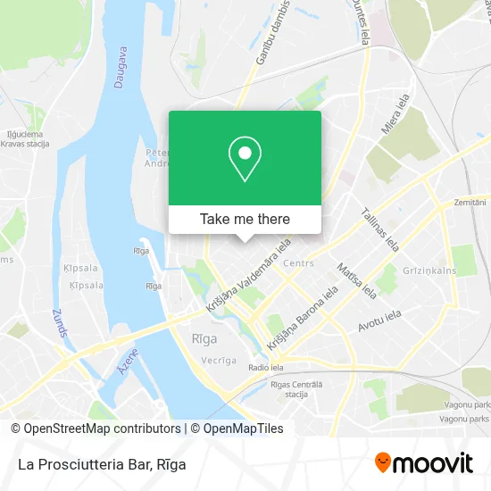 La Prosciutteria Bar map