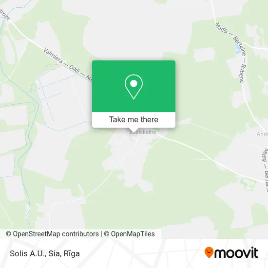 Solis A.U., Sia map