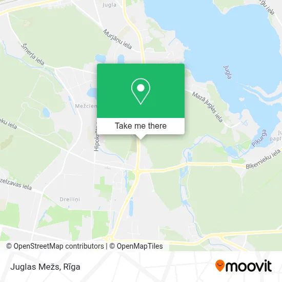 Juglas Mežs map
