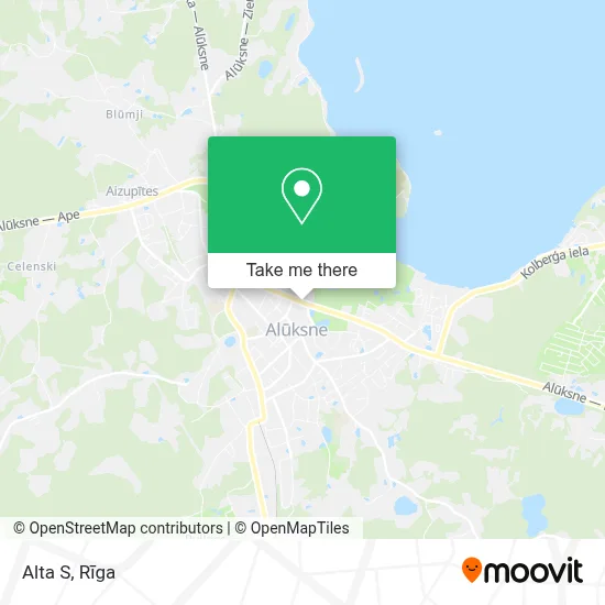 Alta S map