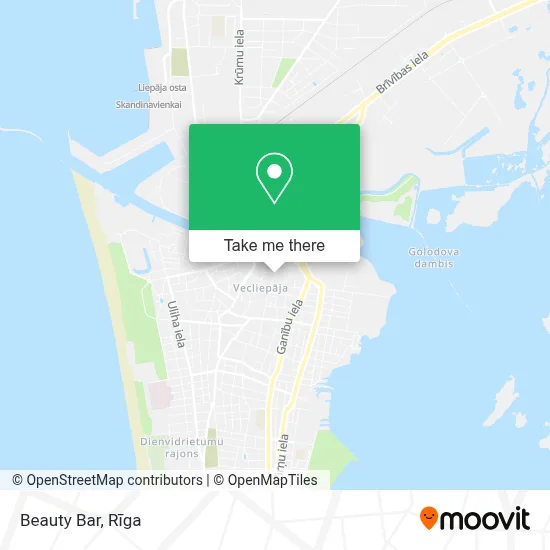 Beauty Bar map