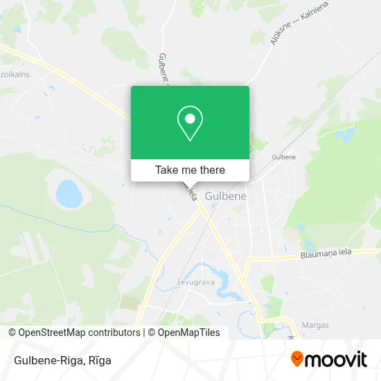 Gulbene-Riga map