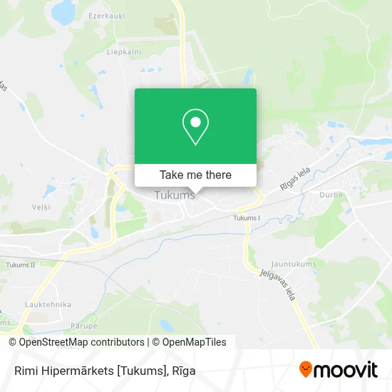 Rimi Hipermārkets [Tukums] map