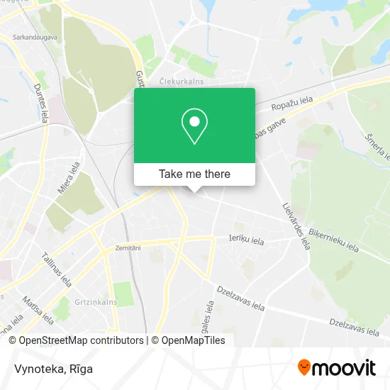 Vynoteka map