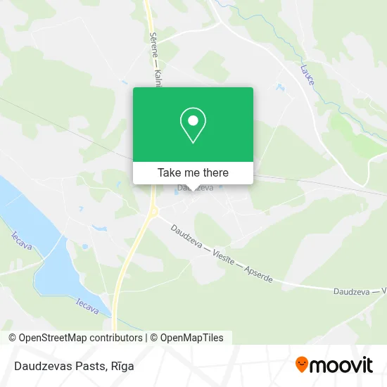 Daudzevas Pasts map