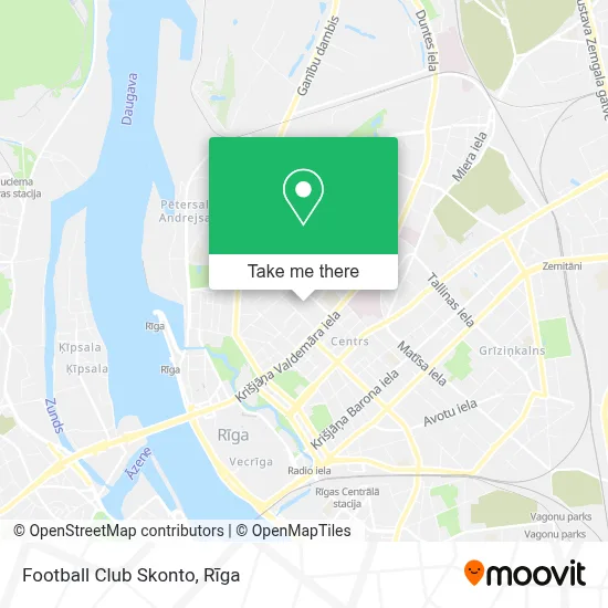 Football Club Skonto map