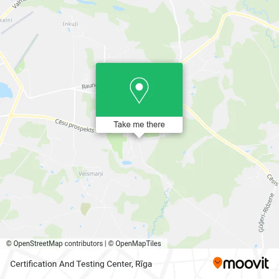 Certification And Testing Center map