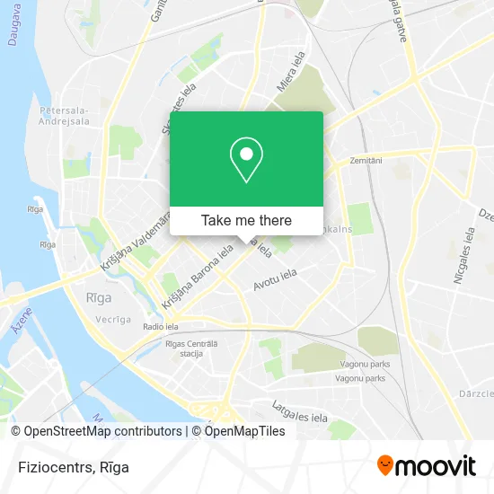 Fiziocentrs map