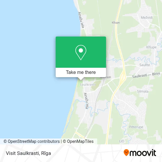 Visit Saulkrasti map