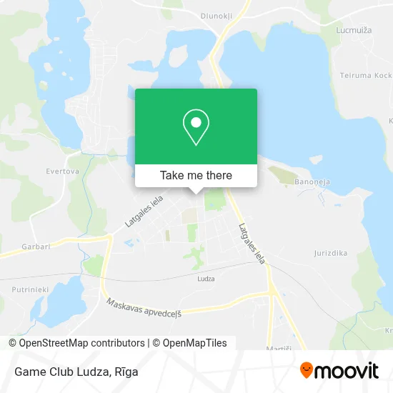 Game Club Ludza map